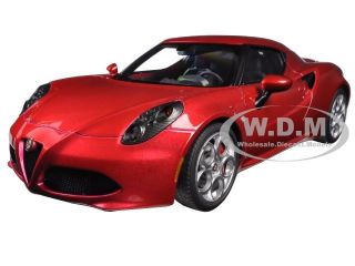 Boxdented Alfa Romeo 4c Competition Red 1/18 Model Car By Autoart 70186