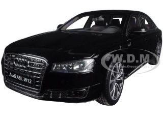 Boxdents 2014 Audi A8 L W12 Phantom Black 1/18 Diecast By Kyosho 09232 Bk