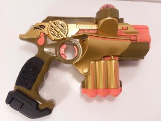 4 Nerf Lazer Tag Phoenix LTX Tagger Blaster Guns 2 Gold 2 Blue Factory colors 8