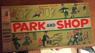 1960 Vintage Park And Shop Milton Bradley Board Game 4300