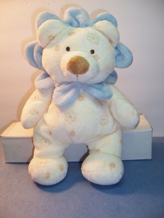 Ty Pluffies Love Baby Blooms Blue Teddy Bear Flower Bee Stuffed Plush 2004 - Vgc