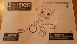 Zoomer Kitty Interactive Cat.  Accessories Robot Black/White Spin master 5