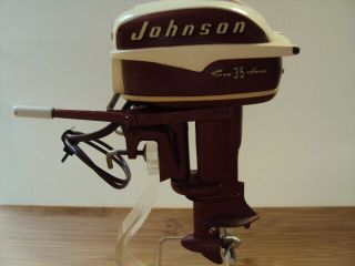Antique K&o 1957 Johnson 35 Hp Toy Outboard Motor