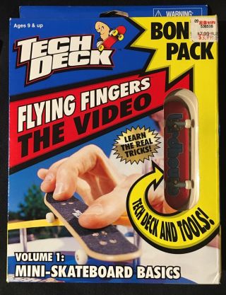 Tech Deck Flying Fingers The Video Volume 1: Mini - Skateboard Basics Bonus Pack