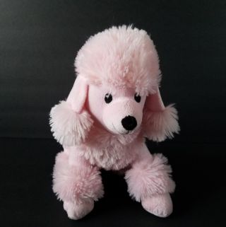 Dan Dee Pink Poodle Plush Dog Stuffed Toy Puppy Collectors Choice 10 "