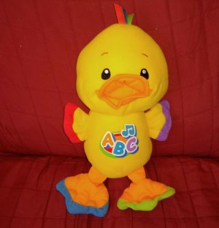 Fisher - Price Laugh & Learn Musical Learning Yellow Duck Abc Greetings 2010