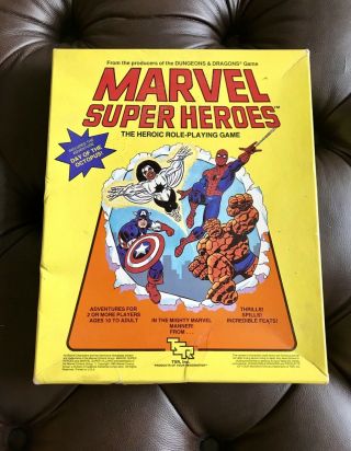 Vintage 1984 Marvel Heroes Rpg By Tsr Games - D&d Role Playing Game