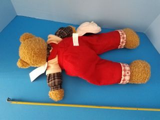 Stuffed Animal Vintage Russ Valentine Hickory the Boy Teddy Bear Plush 3