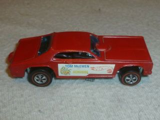 Vintage Hotwheels Redline Red Tom Mcewen Mongoose Funny Car Dragster Rare
