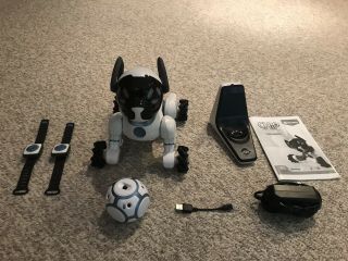 Wowee Robot Dog Chip Your Best Friend White With All Accesories