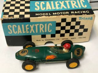 L@@k Old Attic Find Tri - Ang Scalextric Lotus Slot Car