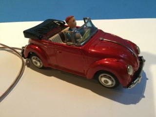 Bandai 60’s Volkswagen Vw Convertible With Driver Batt Op Wired Remote