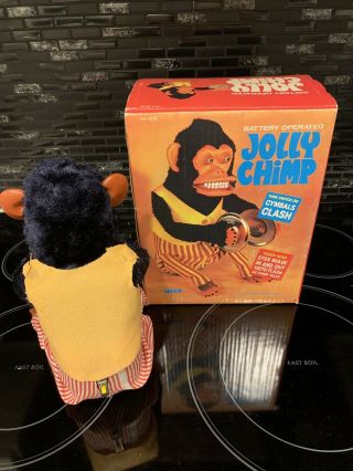 Vintage Jolly Chimp 1960s with Cymbals By Illco 6