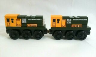 Thomas & Friends Wooden Railway Train Tank Engine Iron Arry & Iron Bert pair 3