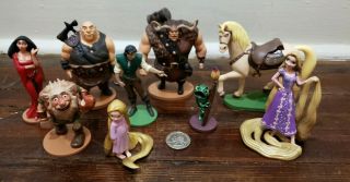 Disney Store Tangled Rapunzel Figures,  Pvc Set,  Cake Toppers Or Toys