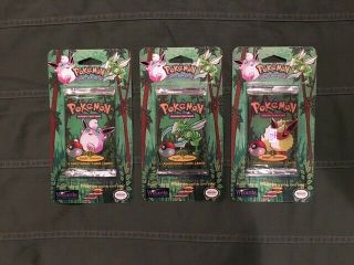 Pokemon Jungle Blister Pack Set Of 3 Artworks