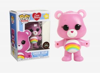 Funko - Pop Animation: Care Bears - Cheer Bear 351 Chase Limited Edition