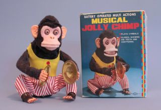 Vintage Musical Jolly Chimp Daishin Japan Great No 4910