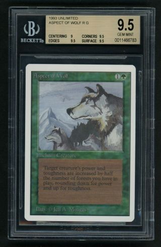 Bgs 9.  5 Unlimited Aspect Of Wolf Mtg Unlimited - Kid Icarus -