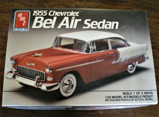 1955 Chevy Bel Air Amt 6771 1/25 Scale Build 1 Of 2 Ways Stock Or Custom