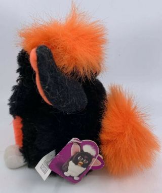 1998 Tiger Electronics Tangerine Furby Toy - Orange / Black Fur - 3