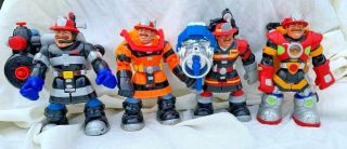 Firefighter Rescue Heroes Billy Blazes Fisher Price Mattel Red Orange Black