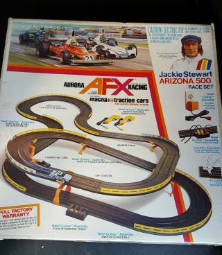 Aurora Afx Racing Set Jackie Stewart Arizona 500 Race Set 1976