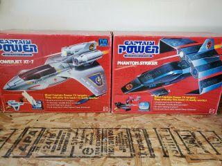 Mattel Captain Power Powerjet Xt - 7 & Phantom Striker