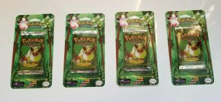 Pokemon Trading Card Jungle 4 Flareon Factory Blister Packs