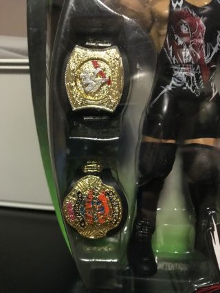 Jakks Limited 1/5000 RVD Rob Van Dam Figure W/ ECW WWE BELTS.  One Night Stand 3