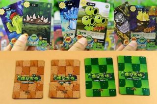 Plants VS Zombies Cards Game Plants Zombies War Action Figures Toys for Kids 100 3