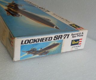 1969 REVELL LOCKHEED SR - 71 SECRET US SPY PLANE 1:72 SCALE MODEL KIT H:212 3