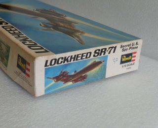 1969 REVELL LOCKHEED SR - 71 SECRET US SPY PLANE 1:72 SCALE MODEL KIT H:212 5