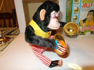 Vintage Musical Jolly Chimp Battery Operated w/Box 4