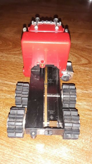 Schaper Stomper Semi Peterbilt red motor runs Strong.  light.  missing parts 4