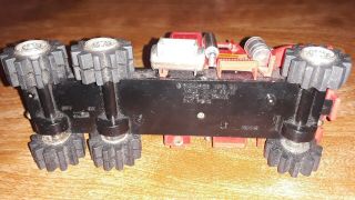 Schaper Stomper Semi Peterbilt red motor runs Strong.  light.  missing parts 5