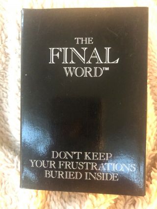 Banning 1990 " The Final Word " X Rated Version.  Box.