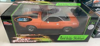 Fast And The Furious 1970 Dodge Challenger Limited Ed 1:18 Diecast