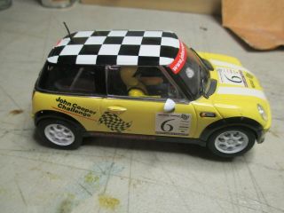 Scalextric Mini Cooper 6 No Magnet/weight,  Stock