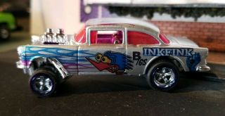 Hot Wheels 55 Chevy Bel Air Gasser Custom Treasure Hunt Inkfink Silva
