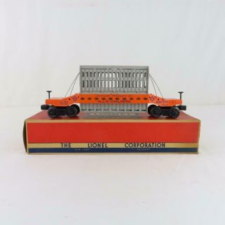 Lionel 6519 Postwar Allis Chalmers Condenser Car Orange/gray With Box