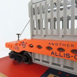 Lionel 6519 Postwar Allis Chalmers Condenser Car Orange/Gray with Box 6