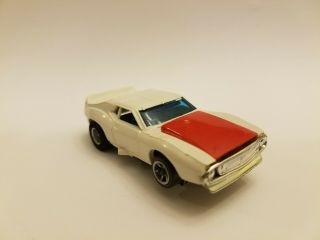 Vintage Ho Slot Car Aurora Afx Javelin White / Red