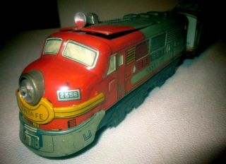 Vintage Japan Battery Operated Train Locomotive And Car