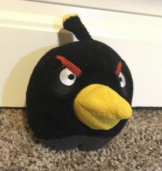 Angry Birds Plush Black Bomb Bird 5 Inch Stuffed Toy Commonwealth Rovio
