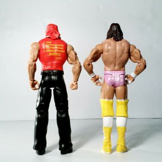 WWE WWF Hulk Hogan & Macho Man Randy Savage Wrestling Action Figure Mattel 2011 2