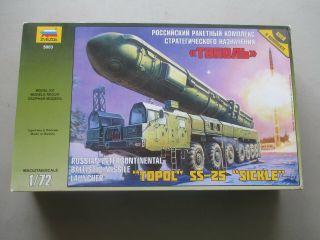 Kit Blowout Academy 1/72 Icbm Topol Ss - 25 Sickle System Ready To Build