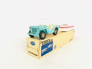 Tonka Jeep With Boat And Box