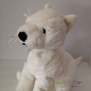 Ikea Klappar Plush White Terrier Puppy Dog Fox 15 3/4 " Floppy Pillow Stuffed Toy