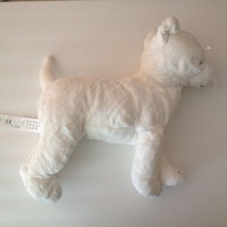 Ikea Klappar Plush White Terrier Puppy Dog Fox 15 3/4 